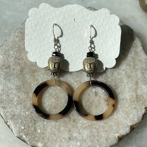 Buddha and tortoise earrings